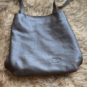 Women's Italian Dark Brown Leather Shoulder Bag Made By The Leather Co, Italia